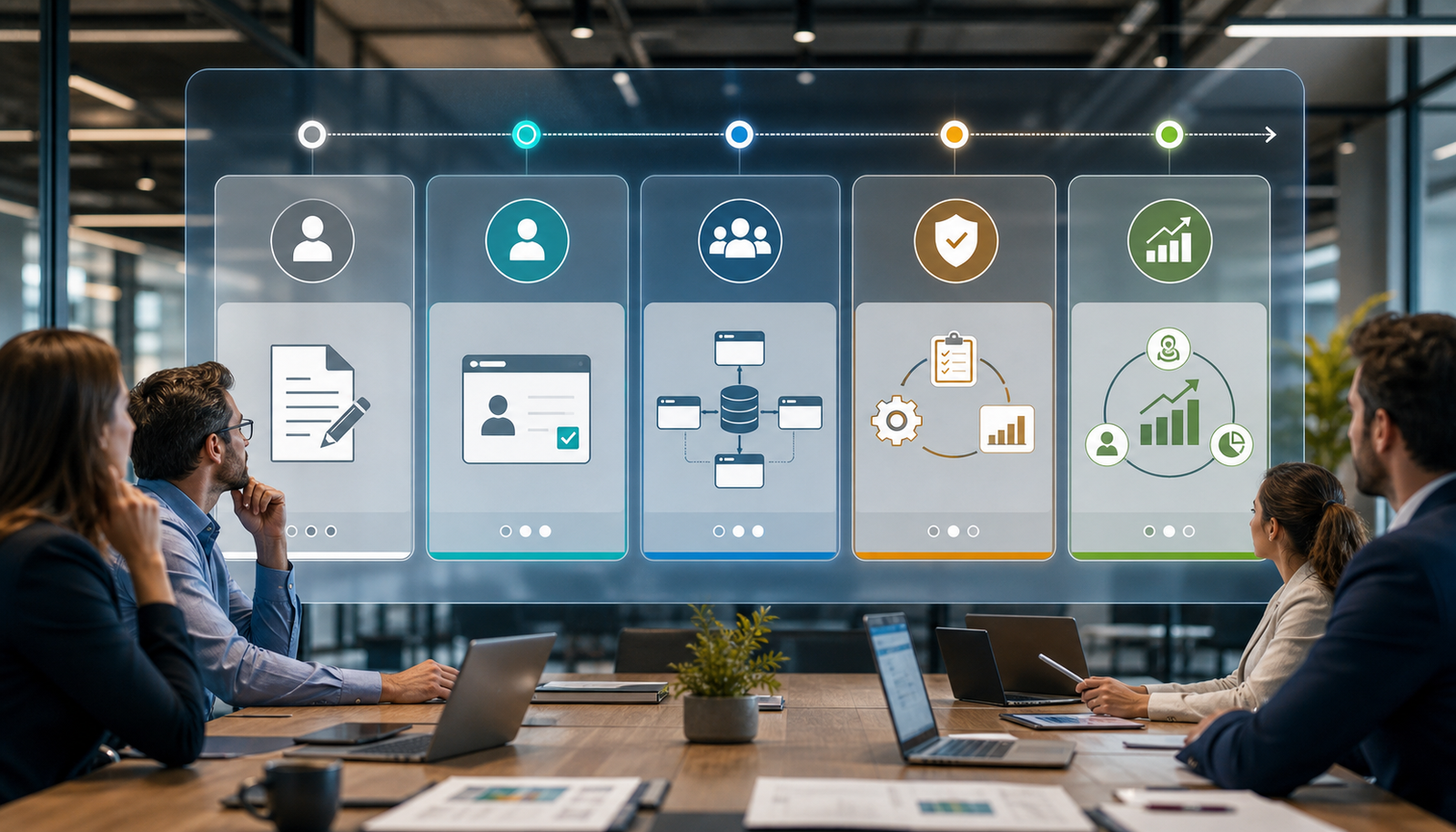 AI automation maturity framework moving from manual work to scalable optimization