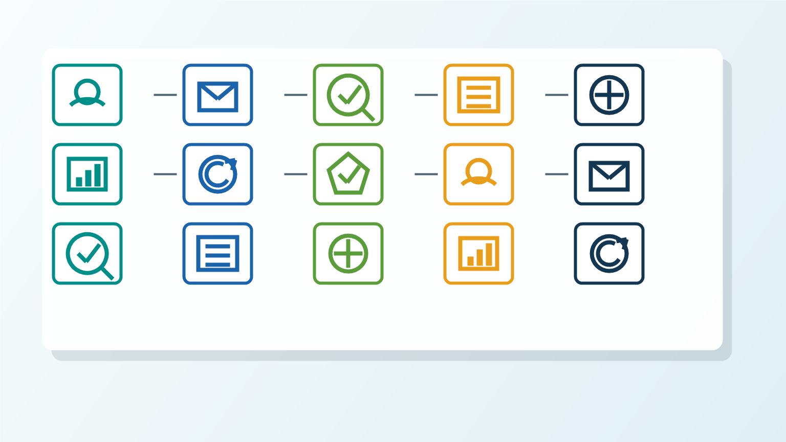 Fifteen practical AI automation use cases for small businesses shown as connected business task icons
