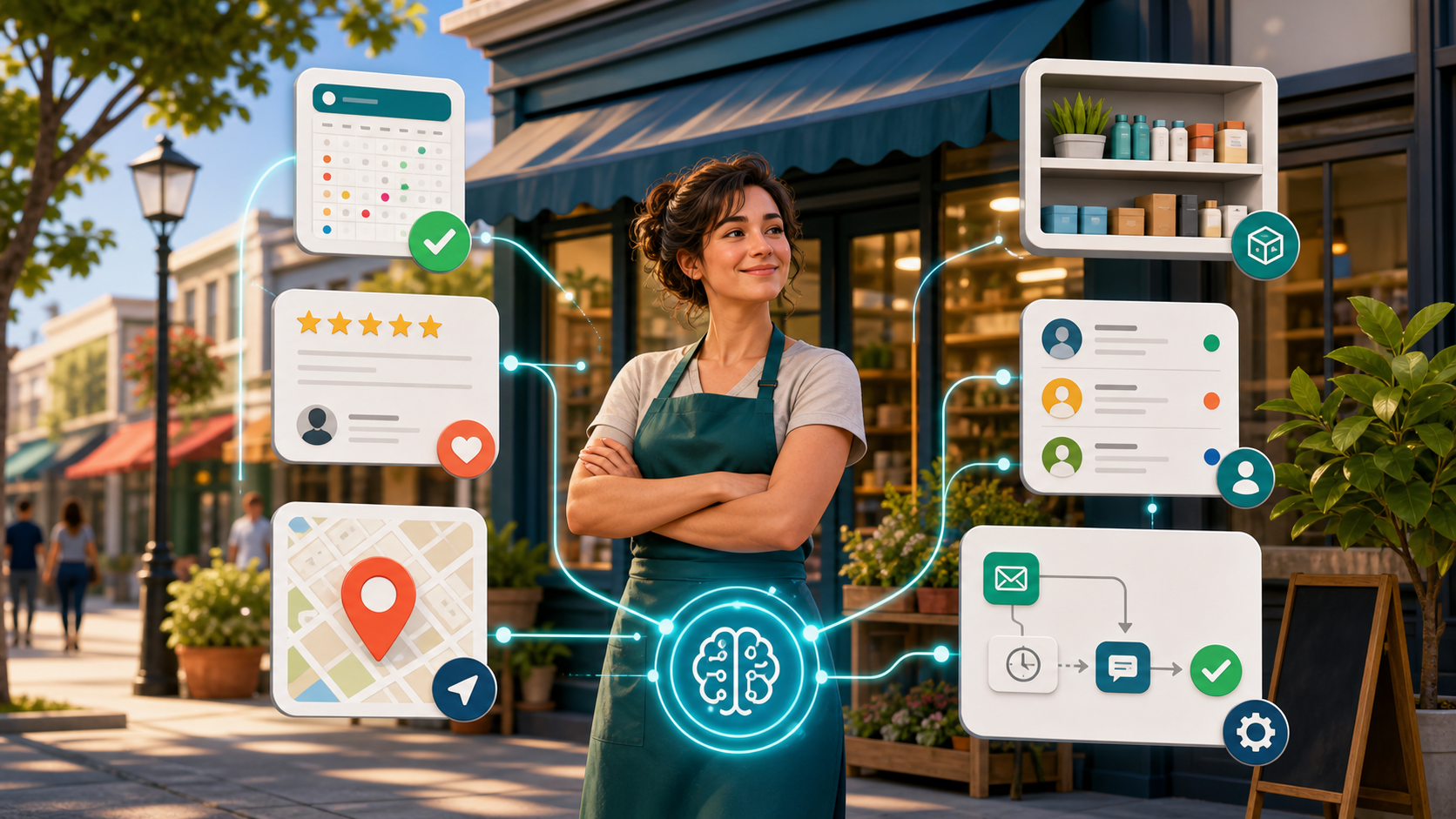 AI for local businesses connecting bookings reviews leads inventory and follow-up beyond chatbots