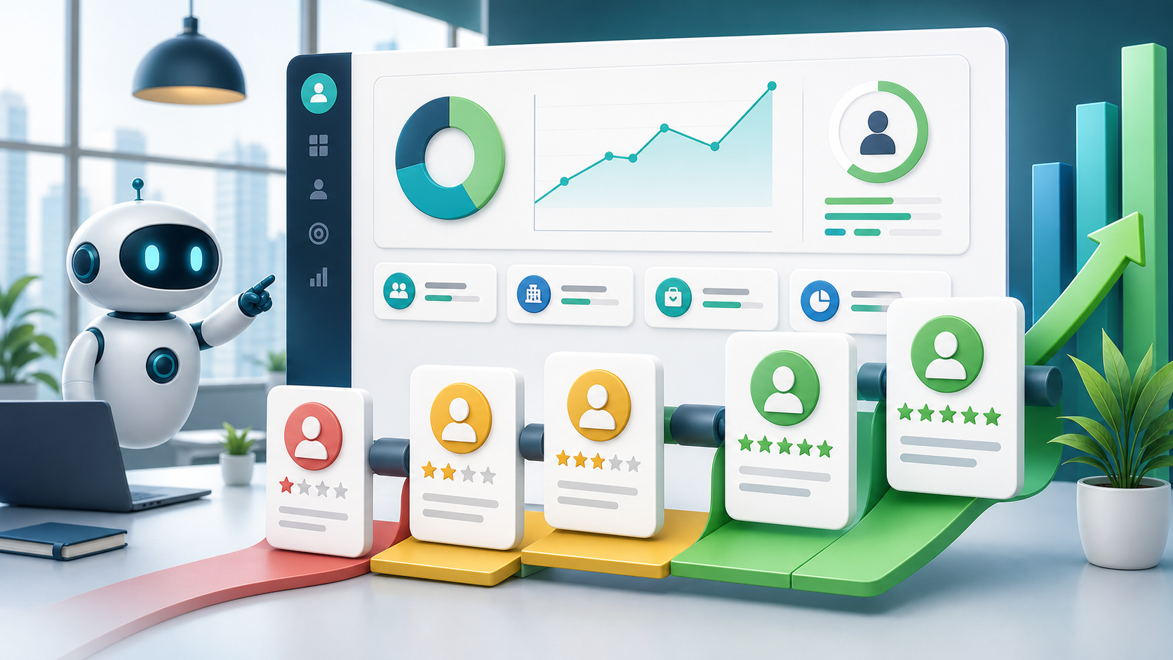 AI lead scoring dashboard helping a growing business prioritize leads