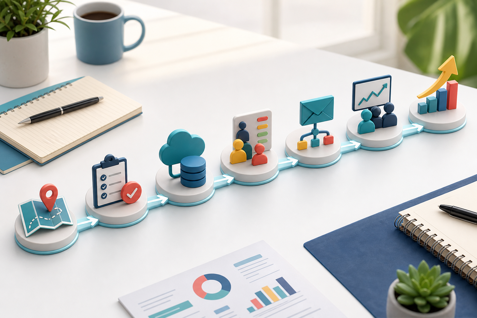 Step by step roadmap for adopting AI sales assistants in a traditional sales team