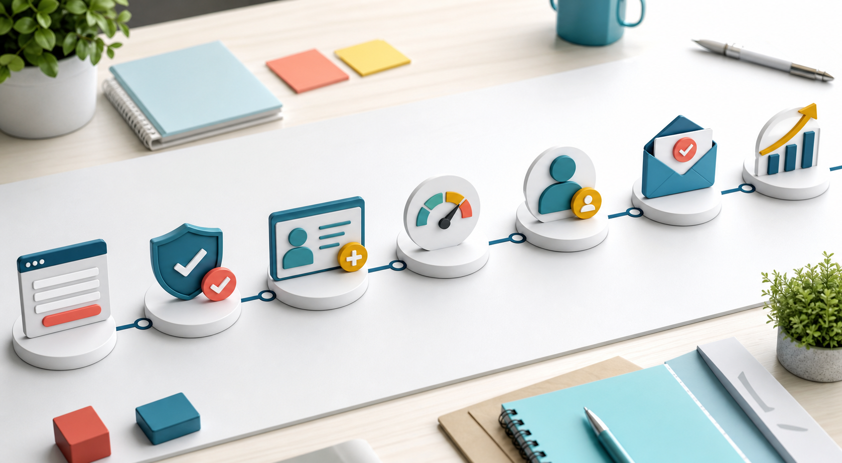 Step by step roadmap for implementing AI workflow automation from contact form to customer