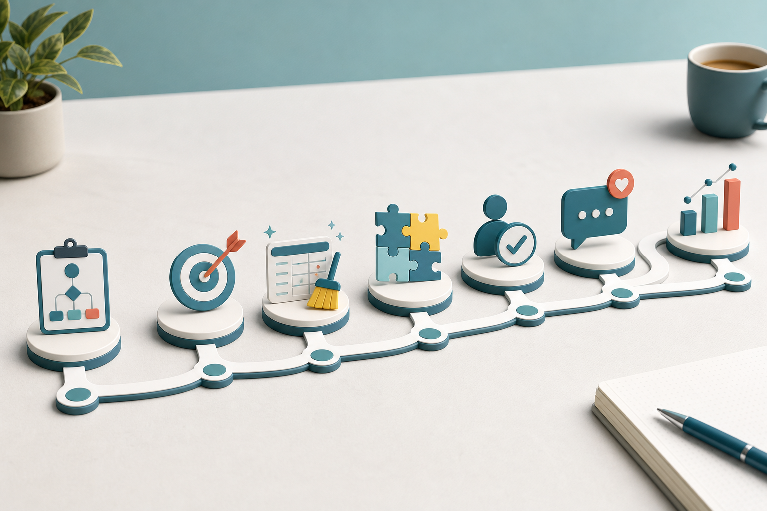 Step by step roadmap for service businesses starting with AI automation and customer workflows
