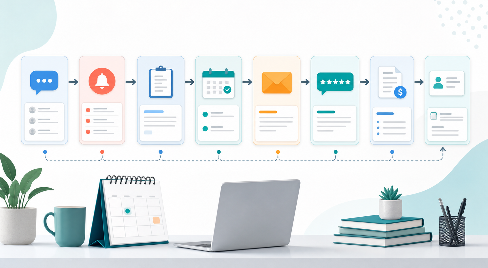 AI workflows for service businesses from inquiry to booking review invoice and CRM follow up