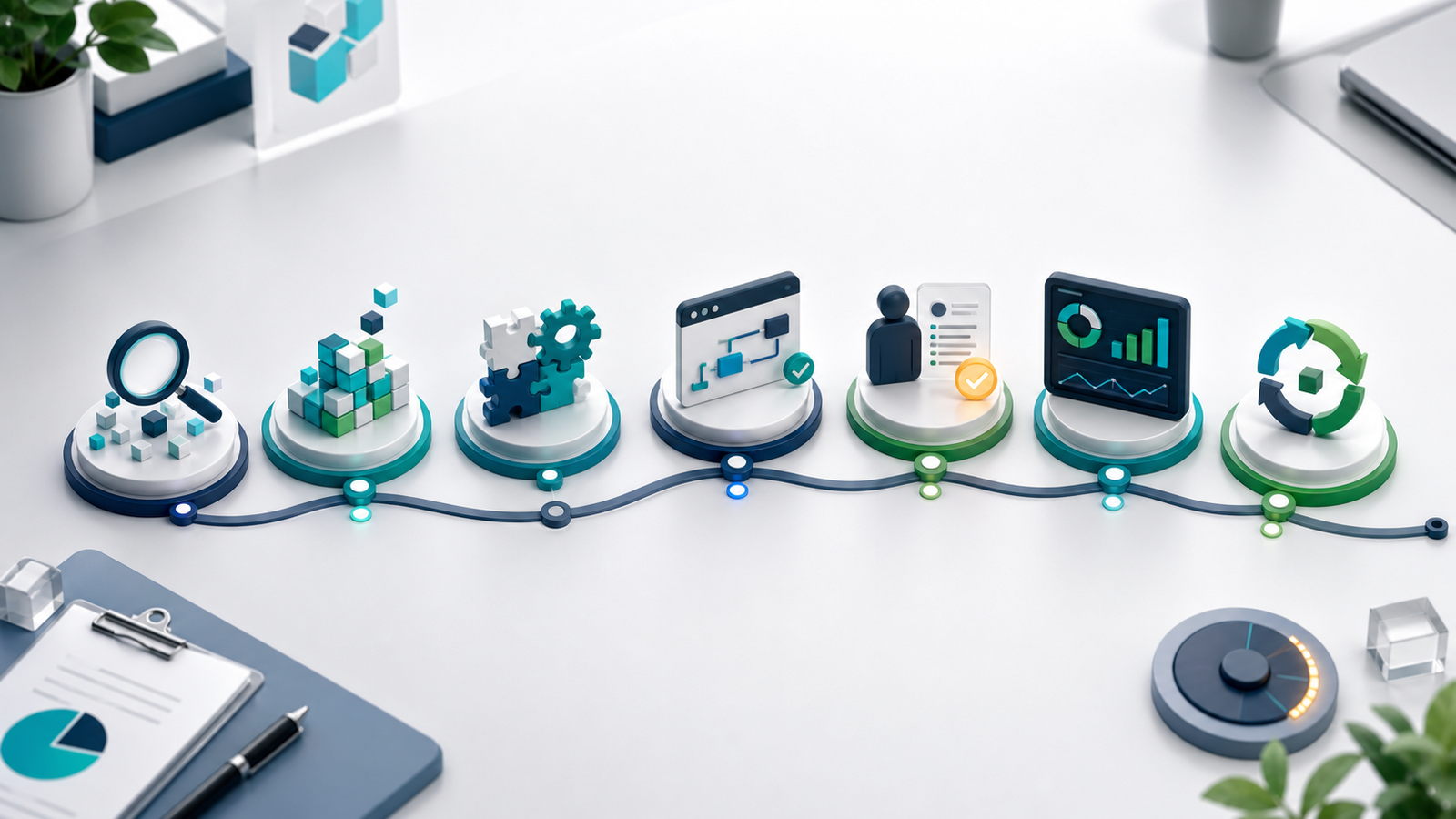 Roadmap for implementing AI workflow automation with human review and measurement